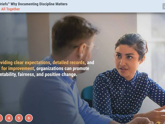 TrainingBriefs® Why Documenting Discipline Matters