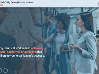 TrainingBriefs® Why Getting Results Matters