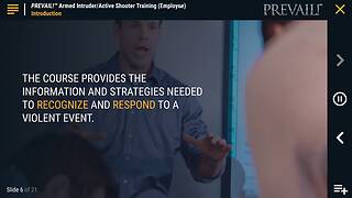 PREVAIL!® <mark>Armed Intruder</mark>/Active Shooter Training (Employee - Standard)