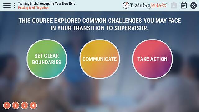 TrainingBriefs® Accepting Your New Role